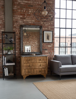 Load image into Gallery viewer, Commode Vintage Art Déco – Placage Loupe &amp; Marbre Gris