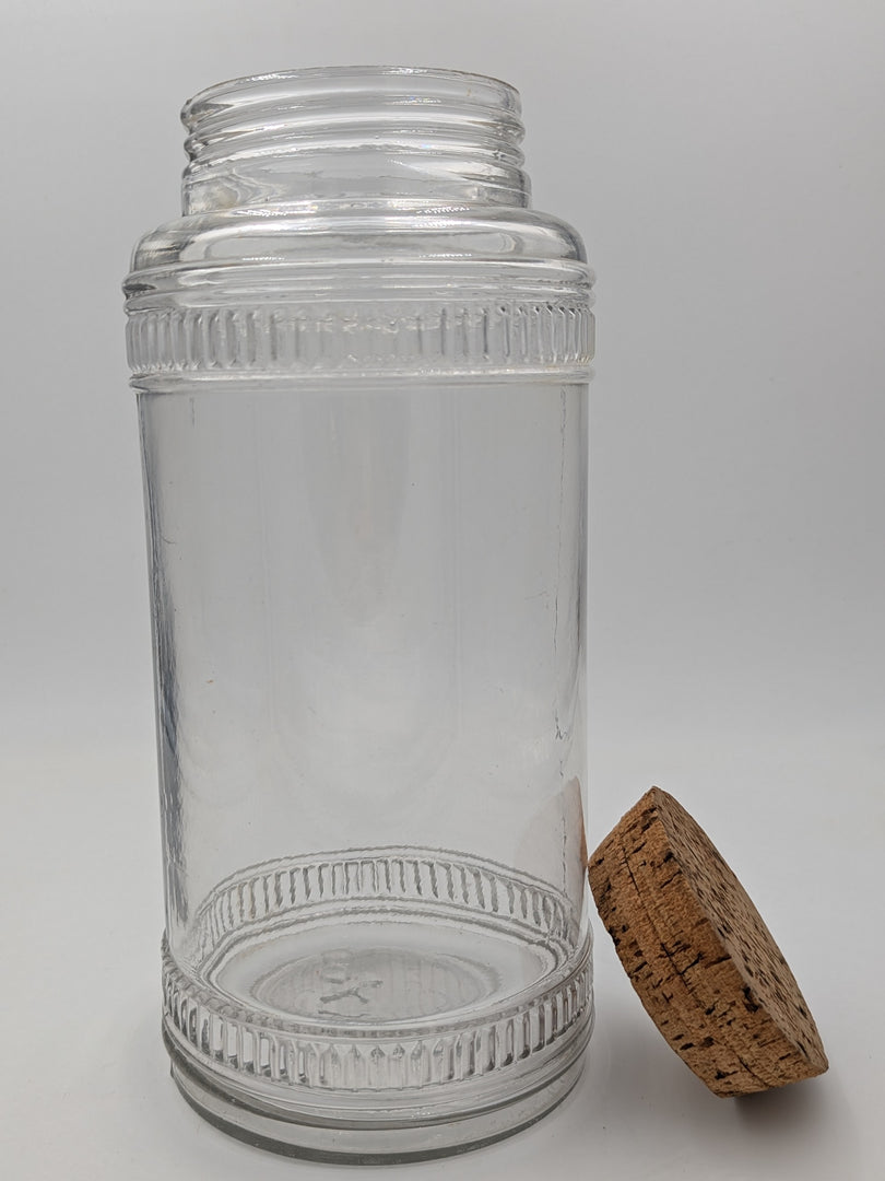 Grand Bocal d'Épicerie – Verre Moulé & Bouchon de Liège