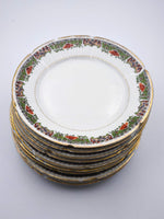 Load image into Gallery viewer, Lot de 10 Assiettes à Dessert – Décor Festif &amp; Guirlandes Fleuries