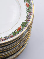 Load image into Gallery viewer, Lot de 10 Assiettes à Dessert – Décor Festif &amp; Guirlandes Fleuries