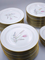 Load image into Gallery viewer, Somptueux Service de Table "LF" – Décor Floral &amp; Dorure (47 pièces)