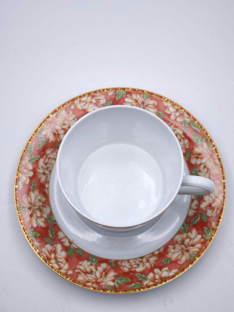 Tasse et Soucoupe Médard de Noblat – Décor Floral & Graphique