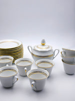 Load image into Gallery viewer, Service à Café de Prestige – Lamotte, Porcelaine de Sologne (21 pièces)