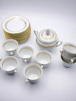 Load image into Gallery viewer, Service à Café de Prestige – Lamotte, Porcelaine de Sologne (21 pièces)