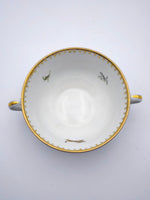 Load image into Gallery viewer, Coupelle à anses – Décor Chérubins &amp; Grenouilles (Signée M.S.)