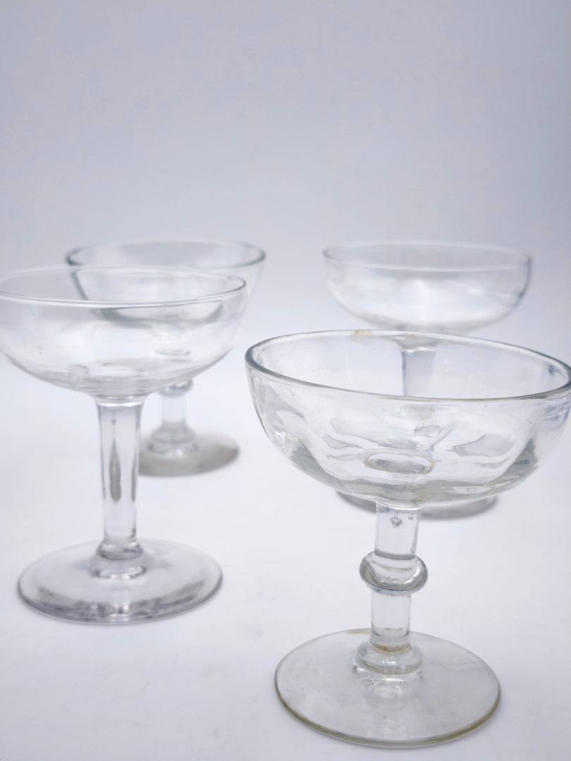 Lot de Verres à Champagne & Cocktail Dépareillés – Esprit Guinguette Chic