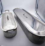 Load image into Gallery viewer, Duo de Poissonnières en Inox – Format Professionnel (65 cm &amp; 46 cm)