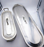 Duo de Poissonnières en Inox – Format Professionnel (65 cm & 46 cm)