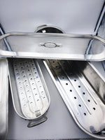 Load image into Gallery viewer, Duo de Poissonnières en Inox – Format Professionnel (65 cm &amp; 46 cm)