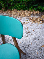 Load image into Gallery viewer, Paire de Chaises Vintage – Design Scandinave &amp; Assise Turquoise