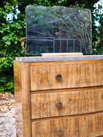 Load image into Gallery viewer, Commode Vintage Art Déco – Placage Loupe &amp; Marbre Gris