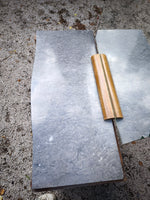 Load image into Gallery viewer, Commode Vintage Art Déco – Placage Loupe &amp; Marbre Gris