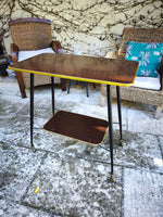 Load image into Gallery viewer, Desserte Vintage "Bar" – Design Années 50 – Formica &amp; Laiton