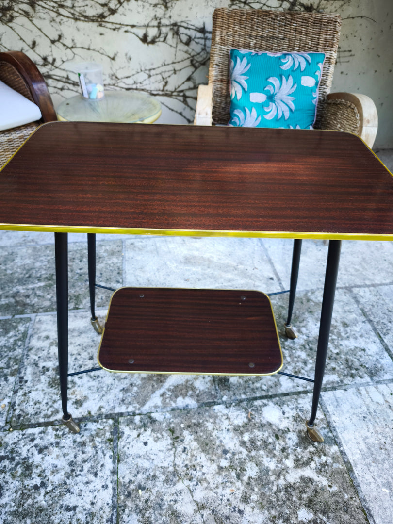 Desserte Vintage "Bar" – Design Années 50 – Formica & Laiton
