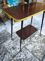 Load image into Gallery viewer, Desserte Vintage "Bar" – Design Années 50 – Formica &amp; Laiton