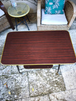 Load image into Gallery viewer, Desserte Vintage "Bar" – Design Années 50 – Formica &amp; Laiton