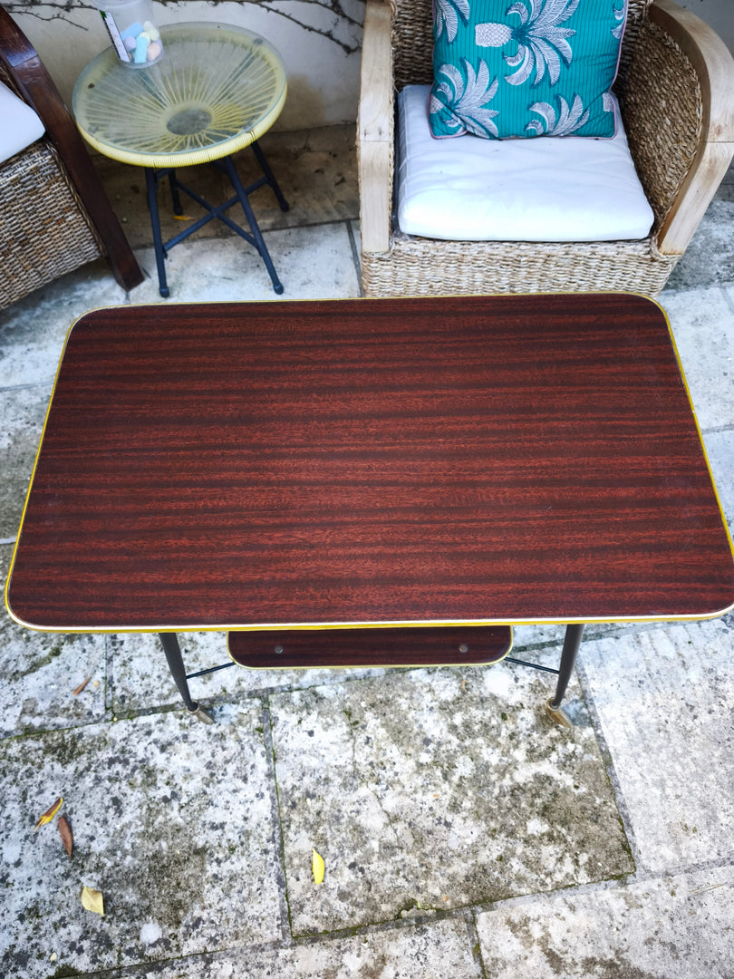 Desserte Vintage "Bar" – Design Années 50 – Formica & Laiton