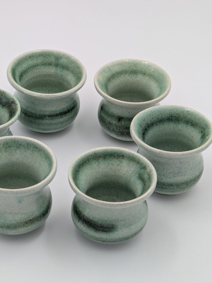 Set de 6 Petites Tasses de Dégustation – Nuances de Jade