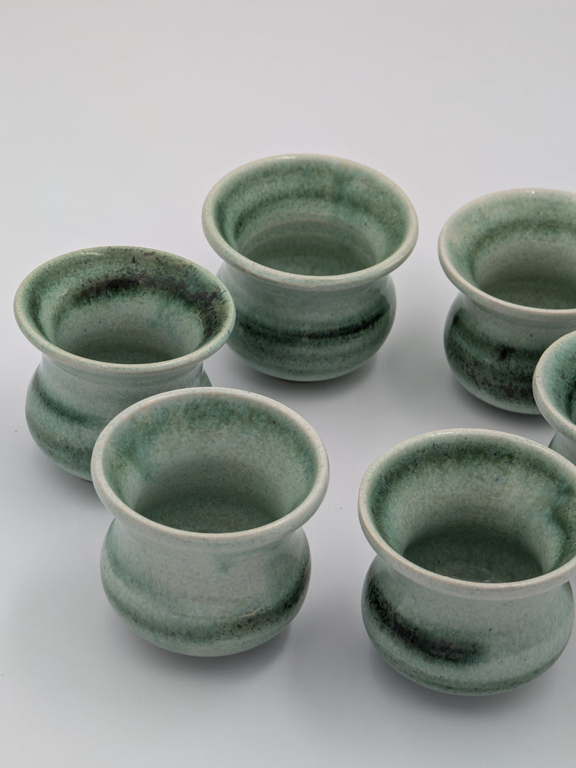 Set de 6 Petites Tasses de Dégustation – Nuances de Jade