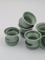 Load image into Gallery viewer, Set de 6 Petites Tasses de Dégustation – Nuances de Jade