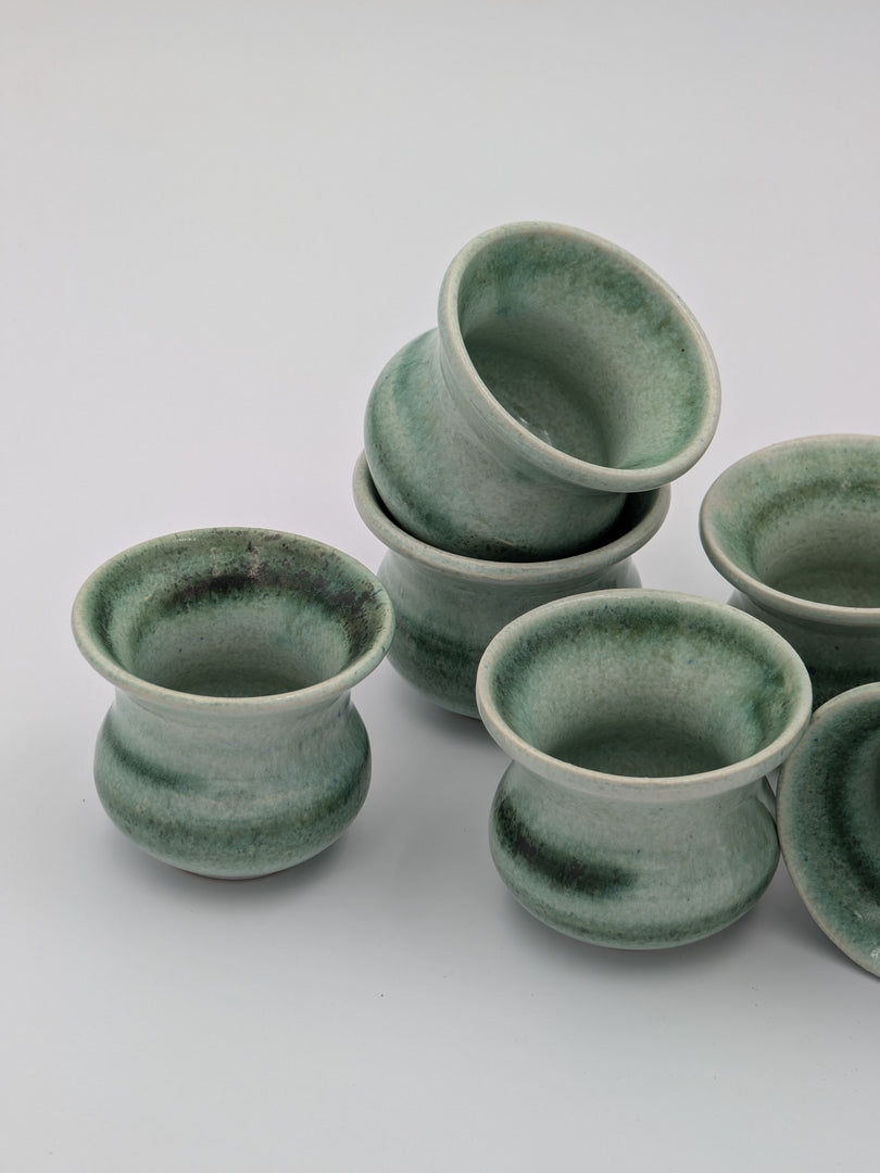 Set de 6 Petites Tasses de Dégustation – Nuances de Jade