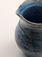 Load image into Gallery viewer, Pichet en Grès Artisanal – Décor Céladon Bleu Nuagé