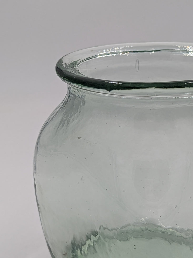 Pot en Verre Bullé Artisanal – Teinte Céladon