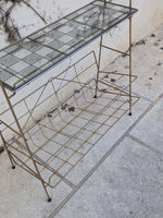 Load image into Gallery viewer, Porte-revue – Laiton &amp; Plateau de Verre Sérigraphié