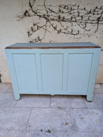 Load image into Gallery viewer, Buffet Art Déco des années 30 restauré – Bleu horizon et bois brut