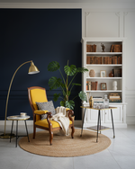 Load image into Gallery viewer, Fauteuil Voltaire – Bois Sculpté &amp; Velours Jaune Solaire